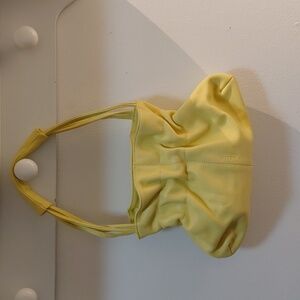 Furla Yellow Mini Purse Shoulder Or Handbag Genuine Leather